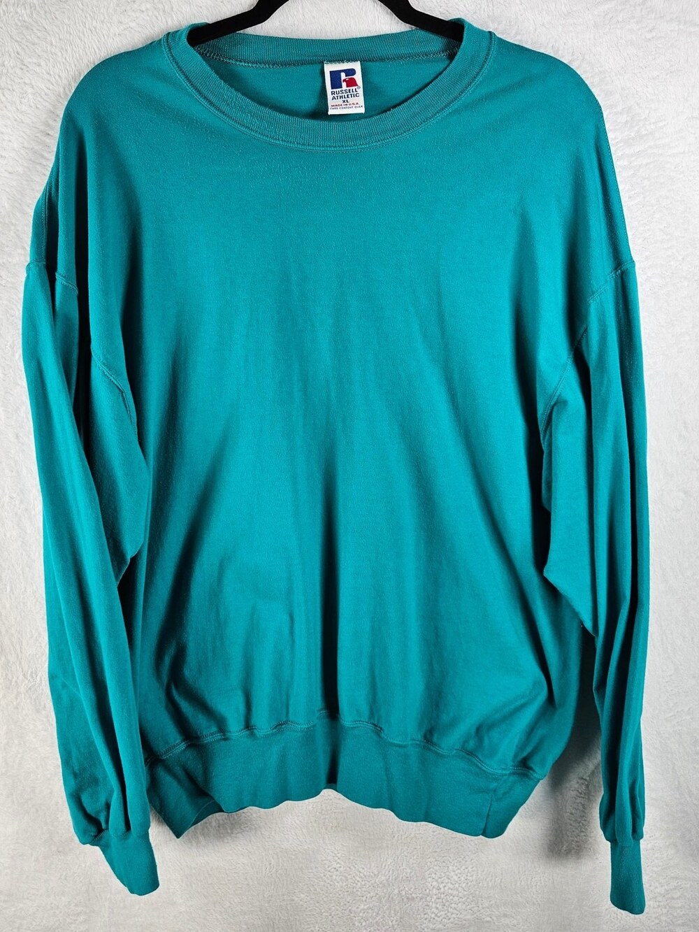 Russell Athletic Crewneck Sweatshirt Vintage Made USA Teal Size XL